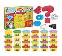 Play-Doh Holiday Advent Calendar, Arts & Crafts Playset with Over 24 Surprise Accessories, Compound Cans, and Playmat, Preschool Toys Kids Ages 3+