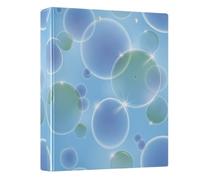 Playful Classeur à 3 anneaux en D flexible avec poches, 3,8 cm, bleu et violet