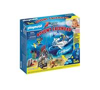 Playmobil 70776 Cal Avent Jeu de Bain Policiers Mission Aquatique- City Action- La Magie de Noël- Noel Calendrier de l'avent