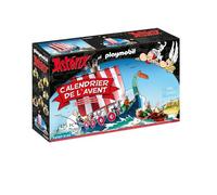 Playmobil Calendrier de l'Avent Astérix 71087 – Astérix et les Pirates, 125 pièces, 7 personnages