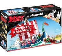 Playmobil 71087 Calendrier de l'Avent : Astérix et Les Pirates - Multicolore - 24 Surprises Noël