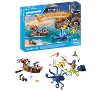 PLAYMOBIL 71636 Calendrier l'Avent Pirate, 24 surprises, 98 pieces, Des 4 ans