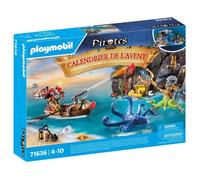 PLAYMOBIL 71636 Calendrier l'Avent Pirate, 24 surprises, 98 pièces, Dès 4 ans