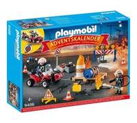 Playmobil Calendrier de l'Avent Pompiers Incendie Chantier - Coloré - Taille unique