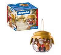 Playmobil | Christmas | Boule de Noël : Classique | Boule Festive avec Père Noël Traditionnel et Sac de Cadeaux | pour Enfants à partir de 4 Ans | 72224