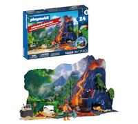 Playmobil | Dinos | Calendrier de l’Avent : Expédition Dinosaures | Aventure de 24 Jours avec Explorateur, Dinosaures, fossiles & scène de Jungle préhistorique | pour Enfants dès 4 Ans | 72225