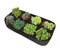 Plcnn Grands Sacs de Culture pour Lit de Jardin Surélevé en Tissu pour Conteneurs de Jardinage, Sacs de Lit de Culture pour la Culture D'herbes, de Fleurs et de Légumes 128 Gallons(90×180×30cm)