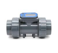 PLCPDM Débitmètre à numérique en PVC adapté à la Mesure de liquides similaires à l ' Eau Divers réglages d ' Applications d ' étang à Poissons de Ferme Débitmètre électronique à Affichage LCD