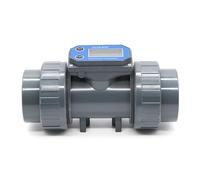 PLCPDM Débitmètre à numérique en PVC adapté à la Mesure de liquides similaires à l ' Eau Divers réglages d ' Applications d ' étang à Poissons de Ferme Débitmètre électronique à Affichage LCD