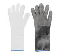 PLCPDM Gants résistants en acier inoxydable de qualité alimentaire, gants en métallique pour bouchers, coupe de viande, filetage de poisson, sécurité des bouchers