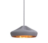 Pleat Box Suspension 36 Gris & Or