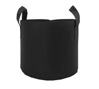 Pleayietoopiatiey Grow Bags Garden Pot en tissu non tissé pour plantes et légumes Noir 125 l