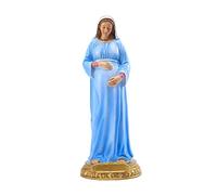Pleayietoopiatiey Statuette Vierge Marie Enceinte Décoration Mère de Dieu Fait à la Main Religieuse Type A