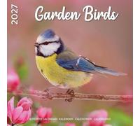 Plenty Gifts Calendrier 2027 - Calendrier mural Oiseaux du jardin - Calendrier mensuel - 16 mois - 30 x 30 cm