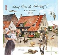 Plenty Gifts Calendrier 2027 - Calendrier mural Rien Poortvliet Ferme - Calendrier mensuel - 16 mois - 30 x 30 cm