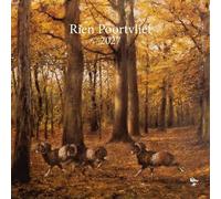 Plenty Gifts Calendrier 2027 - Calendrier mural Rien Poortvliet Nature - Calendrier mensuel - 16 mois - 30 x 30 cm
