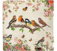 Plenty Gifts Plaque personnalisée - Birds Sitting - Carreau décoratif pour Amoureux des Oiseaux - Inscription en Anglais - 15x15cm