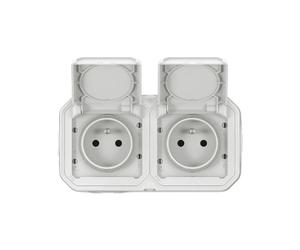 PLEXO 2 PRISES 2PT T HORIZONTAL BLANC LEGRAND - 070025