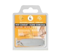 PLIC AUDIO - Bouchons d’Oreilles Anti-Bruit Petit Conduit - Atténuation 18dB - Protection Auditive Ultra Confortable - 2+1 Corolles et Double Filtre - Hypoallergéniques et Réutilisables