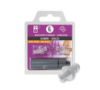 PLIC AUDIO - Bouchons d'Oreilles Soirée/Concert/Discothèque - Atténuation 18dB - Protection Auditive Ultra Confortable - 2+1 Corolles et Double Filtre - Hypoallergéniques et Réutilisables