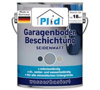 Plid® - Peinture Sol Garage Gris Argent 2,5L - Revetement de Sol Béton, asphalte, ciment - Intérieur/Extérieur - Etanche et Résistant au gel, diesel, huile de moteur - Fabriqué En Allemagne