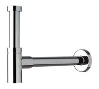 Plieger Mini siphon design compact avec tube mural 25 cm 5/4 avec rosace chrome 37131355K
