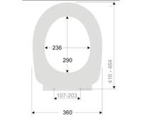 Plieger Uni abattant de WC universel avec frein de chute avec déclipsage rapide inox/blanc 547699