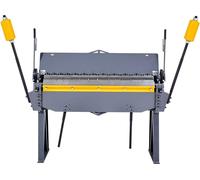 Plieuse à boîte et à panneau, plieuse pour tôles de 1220 mm/48 pouces, capacité pour acier doux de calibre 12, réglable de 0 à 135 degrés, machine à plier le métal à 8 doigts, plieuse en aluminium rob