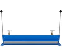 Plieuse à tôle manuelle, en acier Q235, épaisseur 1,2 mm, longueur de pliage 760 mm, avec pinces de serrage en C. Angle réglable de 0 à 90° pour atelier et bricoleurs. Machine à plier le métal bleu, a