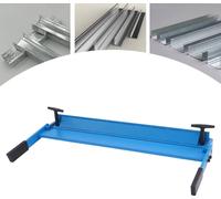 Plieuse de tôle - Manuelle, à poser sur table - Largeur de travail 630 mm - Angle de pliage 0–120° - Pour tôles d'acier de 1 à 1,2 mm - Acier Q235 - Bleu