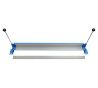Plieuse de tôle - Manuelle - Largeur de travail : 91 cm - Angle de pliage : 0–90° - Acier 45# - Pour l'acier au carbone, le cuivre et l'aluminium - Bleu
