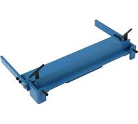 Plieuse manuelle de tôles - Banc de pliage - Montage sur étau/table - Acier à haute teneur en carbone - Largeur de travail 45 cm - Capacité de pliage 1-1,2 mm - 0-120° - Bleu