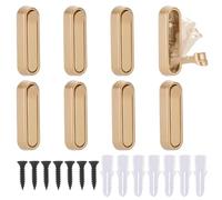 PLIGREAT Lot de 8 crochets muraux pliants pour suspendre des vêtements et | Crochet mural rabattable à 90°, en alliage d'aluminium, pour salon, entrée, salle de bain