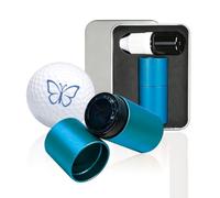 PLIGREAT Tampon auto-encreur pour balle de golf en forme de papillon Bleu