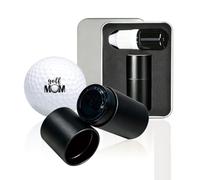 PLIGREAT Tampon balle de golf noir avec encre rechargeable