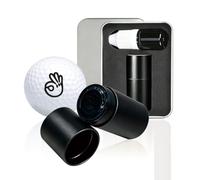 PLIGREAT Tampon de balle de golf noir avec encre rechargeable