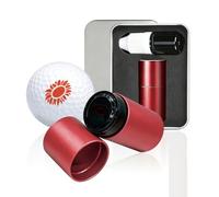 PLIGREAT Tampon de balle de golf rouge avec encre rechargeable