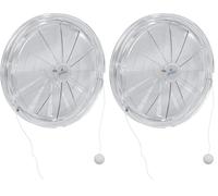 plikc Aérateur de ventilateur pour vitres avec ouverture et fermeture (Sans filet anti-septiques trou 160) (Lot de 2)