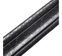 Plinthe en mousse 3D auto-adhésive | Autocollant XPE gaufré pour plinthe pour décoration d'intérieur | Cadre de porte | Escalier | Fond TV | Bricolage pour bande de bordure de bord 230 cm (noir)
