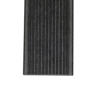 Plinthe finition terrasse bois composite - L: 200 cm - l: 5.5 cm - E: 1 cm - Gris anthracite