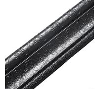 Plinthe murale en mousse 3D imperméable à décoller et plinthe imperméable pour bordure de bord, bande de bordure en mousse XPE pour cadre de porte, rehausseur d'escalier (noir)