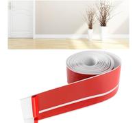 Plinthe PVC Souple Autoadhésive, 50x20mm 6M Plainte Adhesive, Flexible Plinthe Autocollante Adhesive, Souple Pliable Convient Baguette Finition pour Cuisine et Salle de Bain