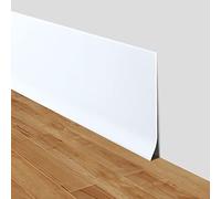Plinthe souple autoadhésive moulure murale 10cm de large adhesive plinthe murale en PVC décorative pour mur et sol (Blanc, 10cm×12m)