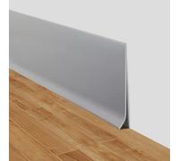 Plinthe souple autoadhésive moulure murale 10cm de large adhesive plinthe murale en PVC décorative pour mur et sol (Gris, 10cm×6m)