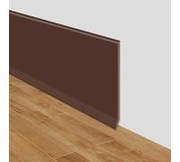 Plinthe souple autoadhésive moulure murale 10cm de large adhesive plinthe murale en PVC décorative pour mur et sol (Café Brun, 10cm×12m)