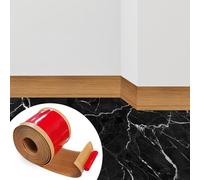 Plinthe Souple Autoadhésive, Plinthe Adhesive en PVC, 3.0M Couleur Chêne Jaune Plinthe Cuisine, 10cm de Large, Bande Décorative Flexible, Plinthe Autoadhésive pour Cuisines, Salles de Bains et Salons