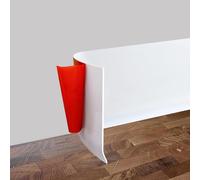 Plinthe Souple Autoadhésive PVC 6 mètre, Plinthe Adhesive -10cm de large -2 mm d'épaisseur, Plinthe Corniere Bande Décorative pour Cuisine et salle de bain Blanc