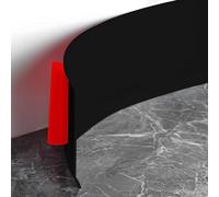 Plinthe Souple Autoadhésive, PVC Plinthe Adhesive, Moulure Murale Bande Décorative Flexible pour Cuisines, Salles de Bains et Salons