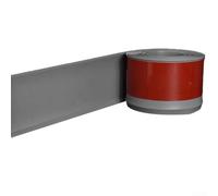 Plinthe souple en PVC - 4 m - Moulure L pour profil de bord - Garniture murale flexible pour rénovation de la maison - Marron foncé, jaune, gris (gris)