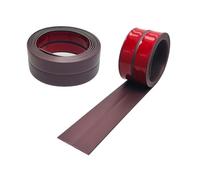 Plinthe souple en PVC de 3 m - Autocollant - Pour cuisine et salle de bain - Pour cuisine et salle de bain - Bande de finition flexible - Couleur chocolat - 20 x 20 mm